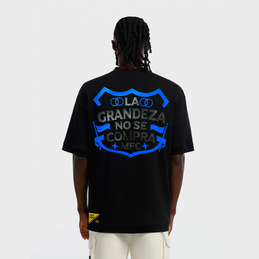 Camiseta Negra Oversize Grandeza Mfc